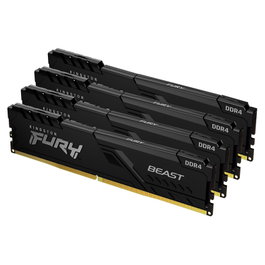 Kingston FURY Beast 128GB DDR4 3600MHz CL18 DIMM Kit de 4 Black