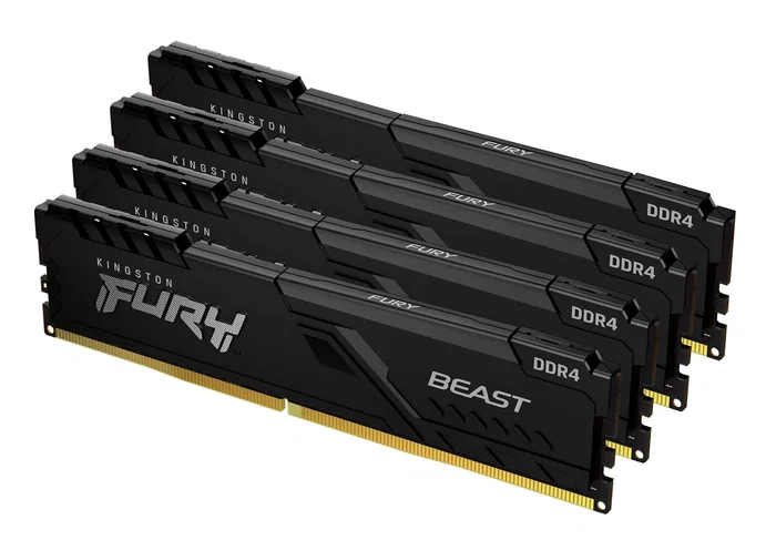 Kingston FURY Beast 128GB 3600MT/s DDR4 CL18 DIMM Kit de 4 Black