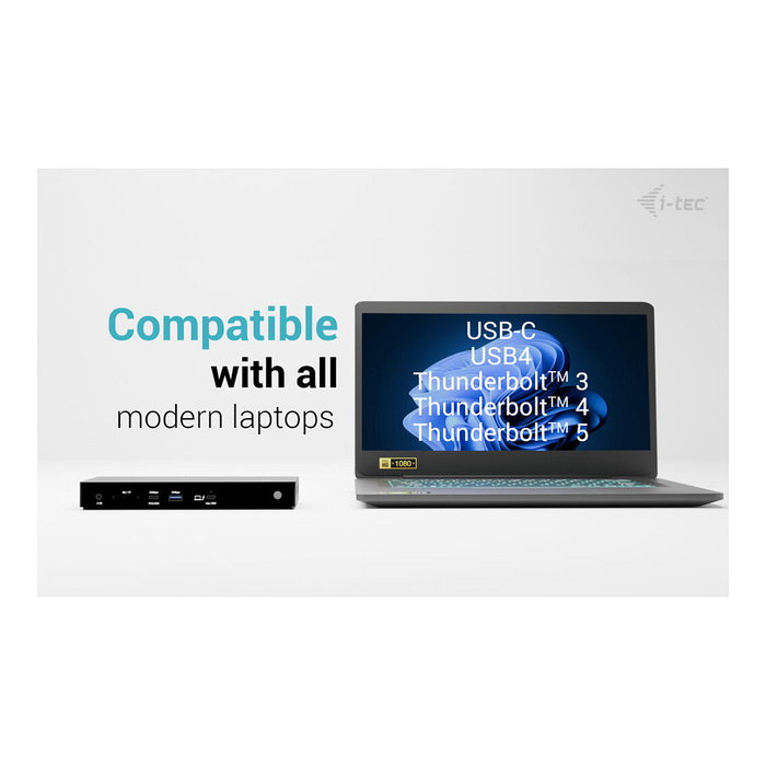 I-tec Estación de acoplamiento Thunderbolt 4 TB4TRIPLEDOCKPDUK con 3 pantallas