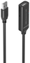 Aisens Cable USB 2.0 Prolongador con Amplificador, 10m, Negro