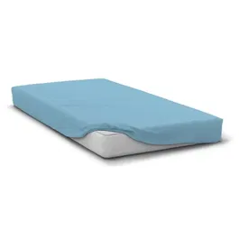 Home Linge Passion HP72121 Sábana Bajera Ajustable Microfibra 82 g - 180 x 200 cm - Bolsillo 30 cm - Azul Cielo