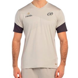 Camiseta de Manga Corta Hombre Bullpadel Brial 126 Beige Pádel 43 1/3