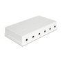 DeLOCK Keystone Leergehäuse 6 Port 86227 Blanco