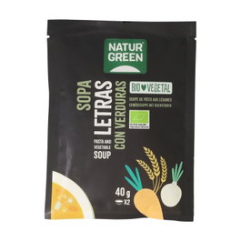 NaturGreen Sopa de letras con verduras BIO 40g