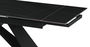 DKD Home Decor Mesa Comedor Moderno Negro Metal Ceramica Extensible 90 x 75 x 160 cm