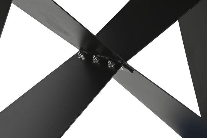 DKD Home Decor Mesa Comedor Moderno Negro Metal Ceramica Extensible 90 x 75 x 160 cm