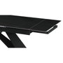 DKD Home Decor Mesa de Comedor Extensible 160x90x75 Negro
