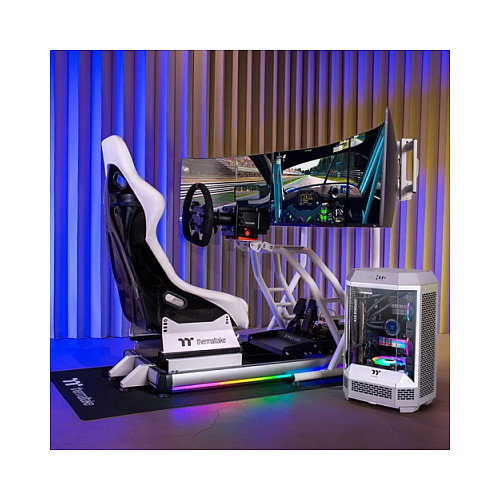 Thermaltake Triple Monitor Stand para Cockpit Blanco Thermaltake Triple Monitor Stand para Cockpit Blanco