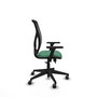 PIQUERAS Y CRESPO Silla de oficina Motilla con mecanismo Sincro/Traslack, Verde esmeralda y Negro