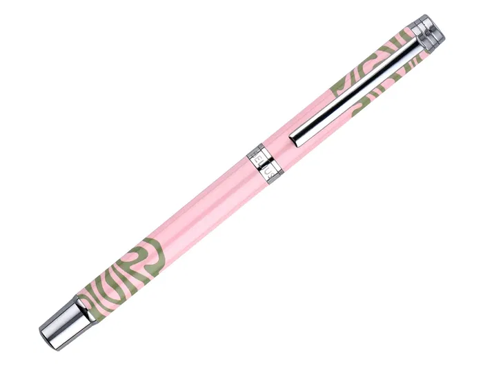 Belius Ink Dreams Roller Aluminio Rosa y Verde Matcha Tinta Negra Caja Diseño