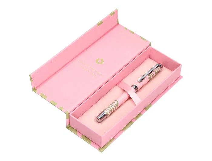 Belius Ink Dreams Roller Aluminio Rosa y Verde Matcha Tinta Negra Caja Diseño