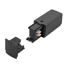 Conector Inicial Carril Trifásico Negro