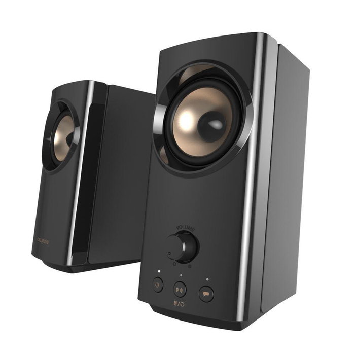Creative T60 Altavoces de 2.0 canales con Bluetooth y 30W, Negro Creative T60 Altavoces de 2.0 canales con Bluetooth y 30W, Negro