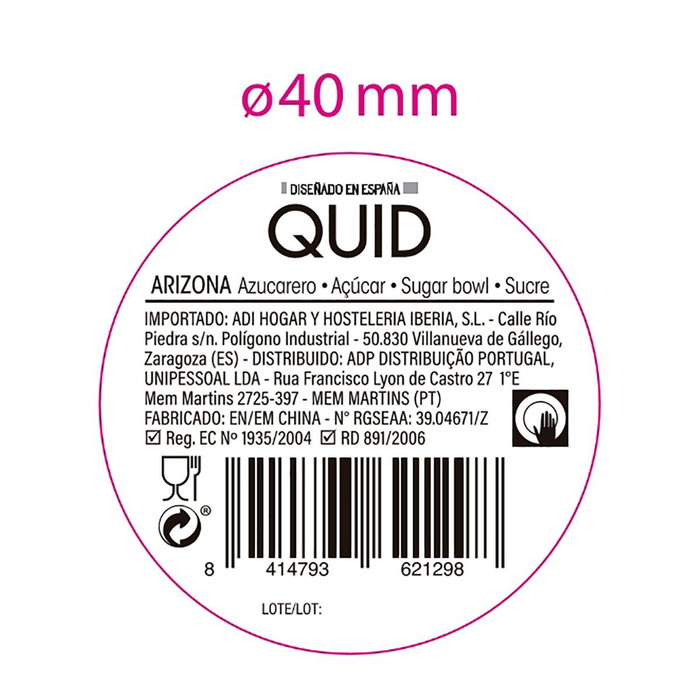 Azucarero Cerámico Arizona Quid 10x10x11 cm (6 Unidades) Azucarero Cerámico Arizona Quid 10x10x11 cm (6 Unidades)