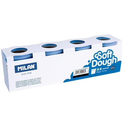 Milan Pasta Blanda Soft Dough 116 gr Negro Caja 4 Ud Milan Pasta Blanda Soft Dough 116 gr Negro Caja 4 Ud