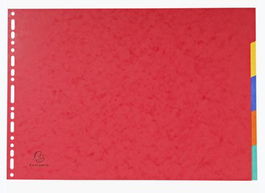 Exacompta Separadores Nature Future Cartulina Lustrada 400 gr 5 Posiciones A3 Colores