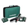 Metabo MS 18 LTX 15 con batería de 2.0 Ah y cargador