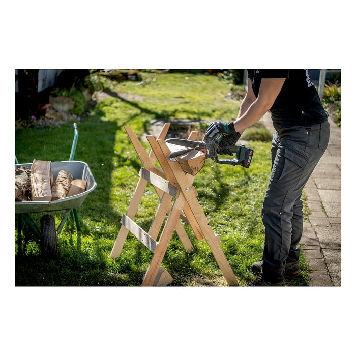 Metabo MS 18 LTX 15 con batería de 2.0 Ah y cargador Metabo MS 18 LTX 15 con batería de 2.0 Ah y cargador
