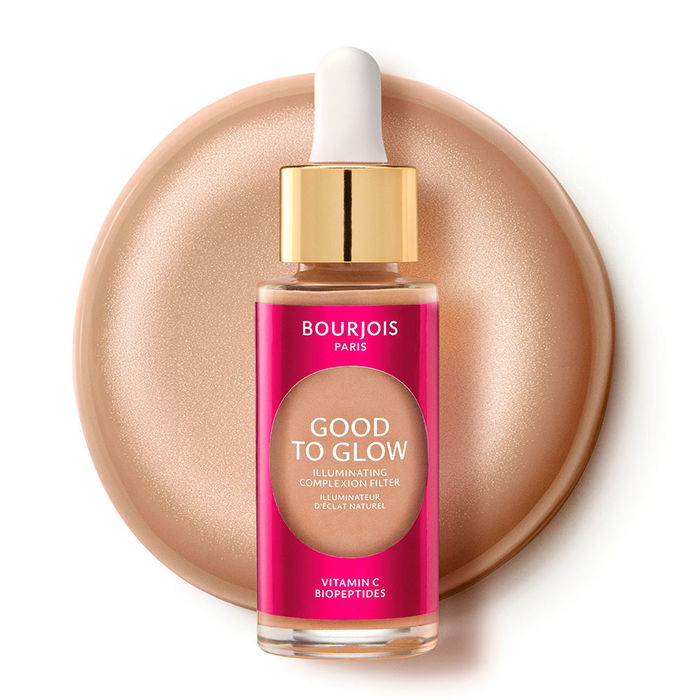 Bourjois GOOD TO GLOW Iluminador #4 30 ml con Vitamina C y Biopéptidos para un Acabado Radiante y Natural Bourjois GOOD TO GLOW Iluminador #4 30 ml con Vitamina C y Biopéptidos para un Acabado Radiante y Natural