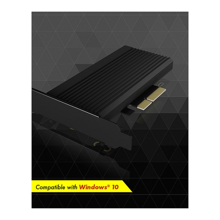 ICY BOX IB-PCI208-HS Tarjeta de expansión PCIe a M.2 NVMe con disipador