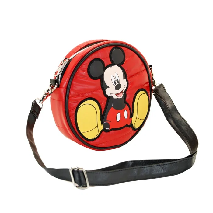 Disney Mickey Mouse Bolso Bandolera Redondo Padding Shoes Rojo Disney Mickey Mouse Bolso Bandolera Redondo Padding Shoes Rojo
