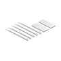 DeLOCK Patch panel de 19″ con 24 puertos Keystone inclinables y alivio de tensión