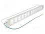 DeLOCK Patch panel de 19″ con 24 puertos Keystone inclinables y alivio de tensión