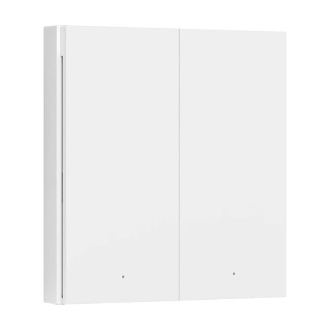 Aqara Wireless Remote Switch H1 Double Rocker WRS-R02, Interruptor Inalámbrico ZigBee con 2 Botones, Inclinación, Compatible con HomeKit, Blanco Aqara Wireless Remote Switch H1 Double Rocker WRS-R02, Interruptor Inalámbrico ZigBee con 2 Botones, Inclinación, Compatible con HomeKit, Blanco