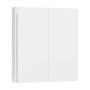 Aqara Wireless Remote Switch H1 Double Rocker WRS-R02, Interruptor Inalámbrico ZigBee con 2 Botones, Inclinación, Compatible con HomeKit, Blanco