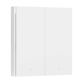Aqara Wireless Remote Switch H1 Double Rocker WRS-R02, Interruptor Inalámbrico ZigBee con 2 Botones, Inclinación, Compatible con HomeKit, Blanco