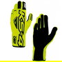 Omp OMPKB0-2750-A01-059-L Guantes Karting Ks-4 Modelo Renovado Amarillo-Negro Talla L Piel Ante Protección Exterior para Principiantes