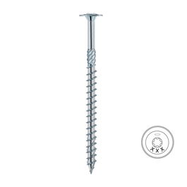 BYS Tornillo Pérgola Con Arandela Torx Acabado Zincado Largo 80Mm