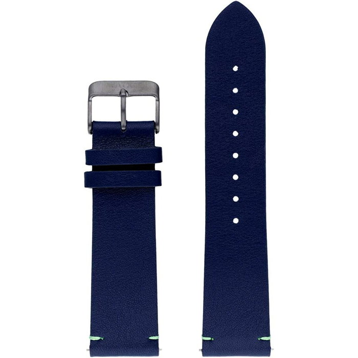 Watxandco Correa de Cuero Azul 44mm