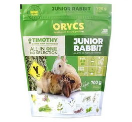 ORYCS Alimento Completo Conejo Enano Junior 700gr Heno Timothy Vitaminas