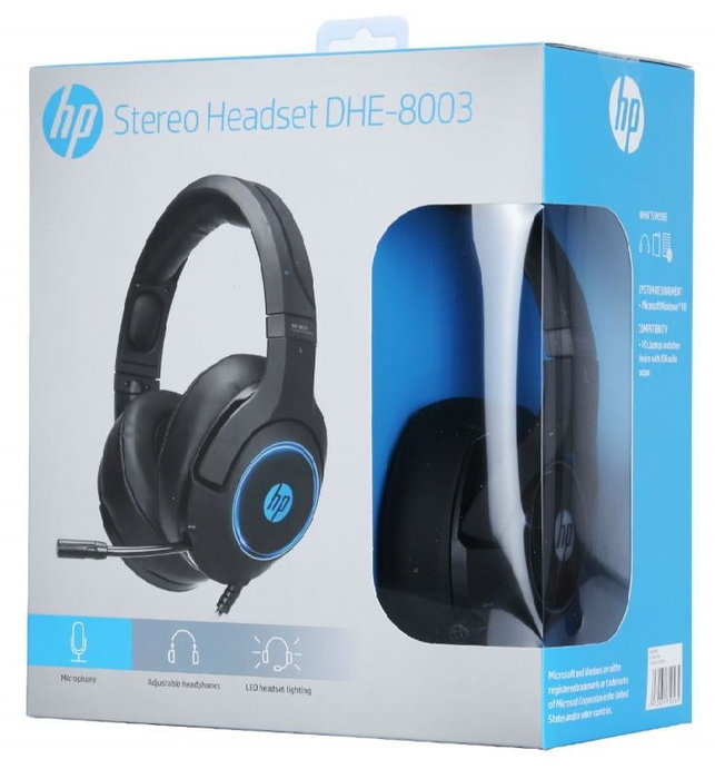 HP Auriculares Gaming para PC con Micrófono - Diadema con Cable USB