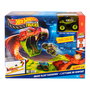 Hot Wheels Monster Trucks Mordedura De Serpiente JJN44 - Juguete de Coches a Escala 1:64 con Pista de Salto y Figura de Serpiente para Niños +4 Años