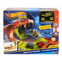Hot Wheels Monster Trucks Mordedura De Serpiente JJN44 - Juguete de Coches a Escala 1:64 con Pista de Salto y Figura de Serpiente para Niños +4 Años