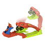 Hot Wheels Monster Trucks Mordedura De Serpiente JJN44 - Juguete de Coches a Escala 1:64 con Pista de Salto y Figura de Serpiente para Niños +4 Años