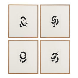 Cuadro Pintura Abstracto 4/M 46 X 2,50 X 52 cm (Set de 4)