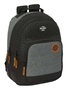 Mochila Escolar BlackFit8 Old school Negro Gris 32 x 42 x 15 cm