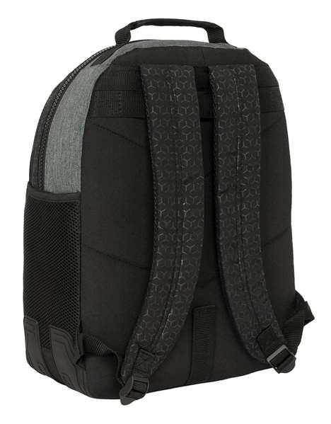 Mochila Escolar BlackFit8 Old school Negro Gris 32 x 42 x 15 cm