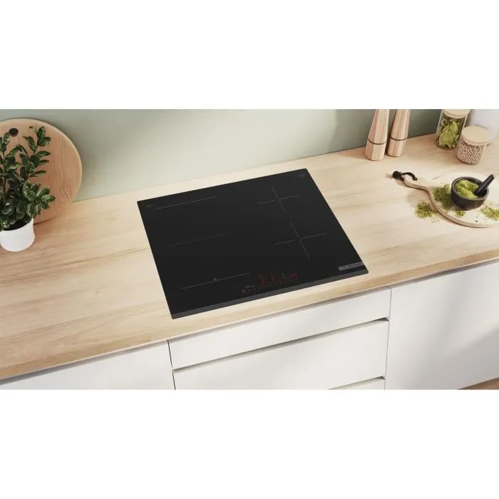Bosch PVS63KHC1E Placa de Inducción 60 cm Negro - 4 fuegos - Home Connect - L592xP522 mm
