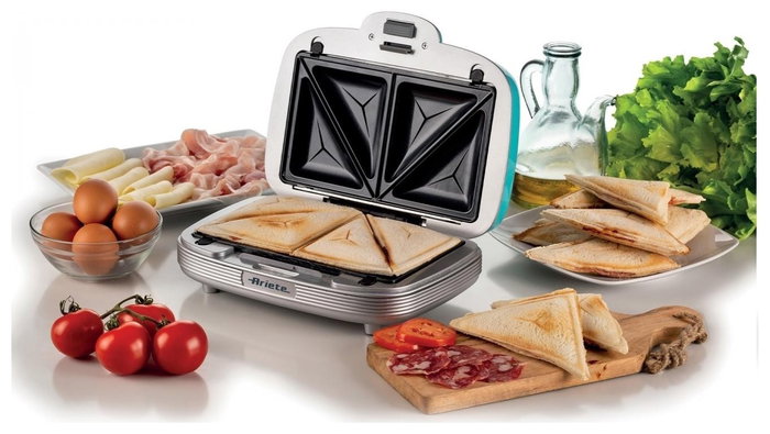 Ariete Sandwichera 3 en 1 Party Time Azul