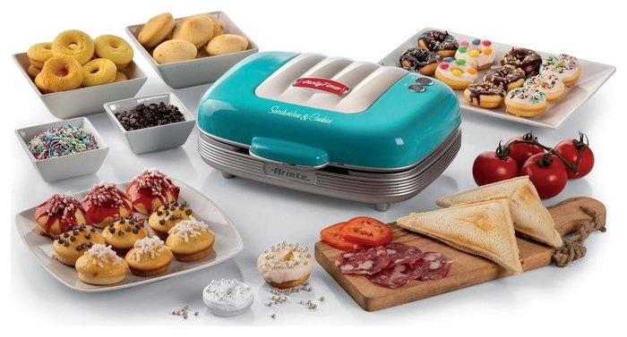 Ariete Sandwichera 3 en 1 Party Time Azul