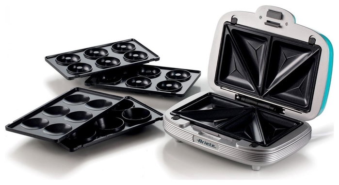 Ariete Sandwichera 3 en 1 Party Time Azul