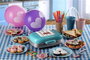 Ariete 1972/01 Sandwichera 3 en 1 Party Time para Donuts y Cupcakes, Azul