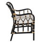 Sillón Negro Ratán Salón 58 X 62 X 85 cm