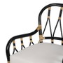 Sillón Negro Ratán Salón 58 X 62 X 85 cm