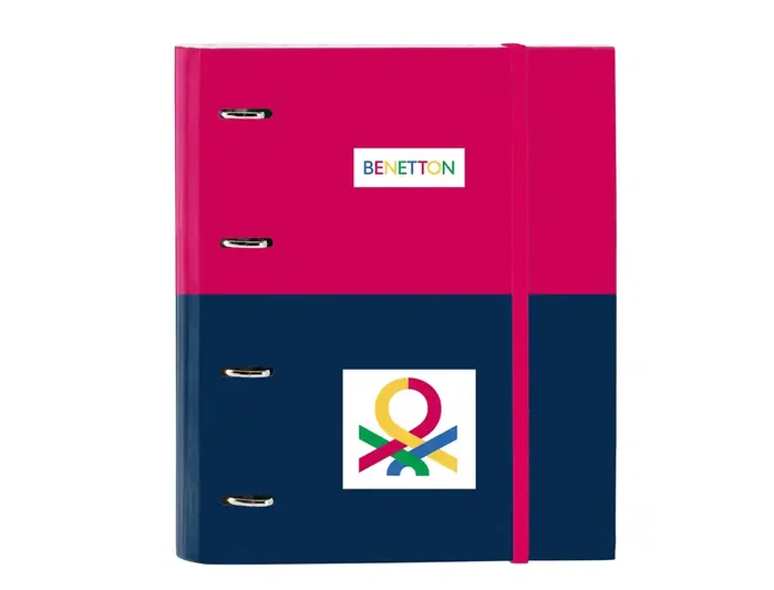 Safta Carpeta de Anillas Benetton Cherry con Recambio DIN A4