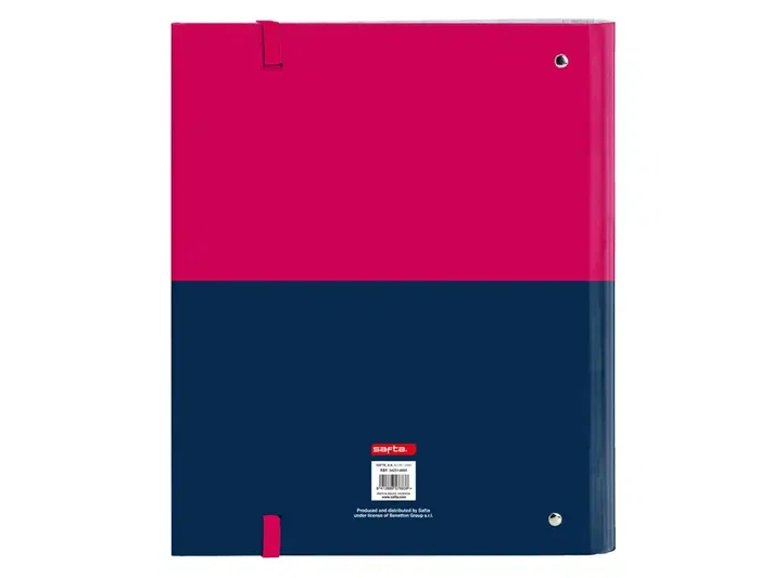 Safta Carpeta de Anillas Benetton Cherry con Recambio DIN A4